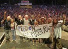 Joining the protest against the conviction of Russian punk trio Pussy Riot - photo: Vilm Fischl