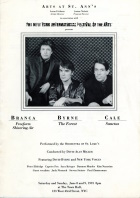 Playbill for the Sanctus performance in New York