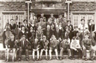 Ammanford Grammar School Orchestra - Cale on the left in the upper row