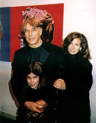 With his daughter Eden and wife Risé at the Andy Warhol Museum