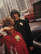 Betsey Johnson and John Cale on their wedding day © Billy Name