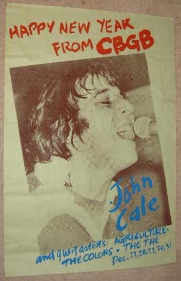 Promoting John Cale - Posters: various live announcements
