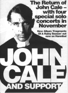 John Cale 1992-11 UK tour flyer (front)