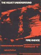 Poster announcing the Boston Teaparty gigs