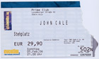 Ticket Stub Cologne 2006-02-05 - Thanks: Bernd-Jürgen Grude