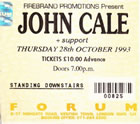 Ticket Stub London 1993-10-28 - Thanks: Peter Elliot