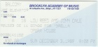 Ticket Stub New York 1989-12-03 - Thanks: Gordon Lyon