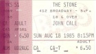San Francisco 1985-08-18 ticket  - Thanks: Gary Fox