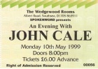 Ticket Stub Southsea 1999-05-10 - Thanks: Gary Fox