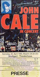 Stuttgart 1992-04-25 ticket - Thanks: Kevin Carroll