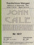 Stuttgart 1996-12-04 ticket - Thanks: Kevin Carroll